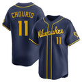 Blackjersey M.Brewers #11 Jackson Chourio Player Navy Home Limited Stitched Jerseys