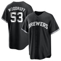 Blackjersey M.Brewers #53 Brandon Woodruff Player Black Game Home Stitched Jerseys