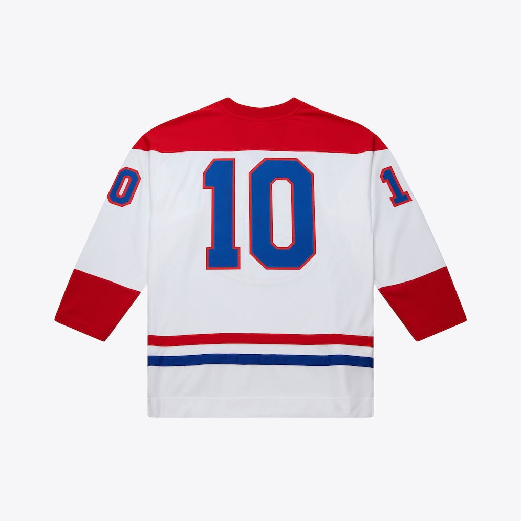 Blackjersey M.Canadiens #10 Guy Lafleur Mitchell & Ness White 1971 Power Play Jerseys