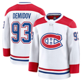 Blackjersey M.Canadiens #93 Ivan Demidov White Away Premium Jerseys