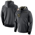 Blackjersey M.Dolphins Gray Pullover Hoodies Limited Blank Player Stitched Jerseys