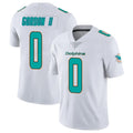 Blackjersey M.Dolphins #0 Ollie Gordon II Player White Limited Vapor Untouchable Home Game Stitched Jerseys