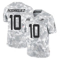 Blackjersey M.Dolphins #10 Jacob Rodriguez Player Arctic Camo Salute To Service Limited Game Stitched Jerseys