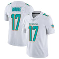 Blackjersey M.Dolphins #17 Trey Moore Player White Limited Vapor Untouchable Home Game Stitched Jerseys