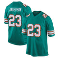 Blackjersey M.Dolphins #23 Zayne Anderson Player Aqua Alternate Home Game Stitched Jerseys