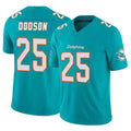 Blackjersey M.Dolphins #25 Tyrel Dodson Player Aqua Limited Vapor F.U.S.E. Home Game Stitched Jerseys