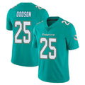 Blackjersey M.Dolphins #25 Tyrel Dodson Player Aqua Limited Vapor Untouchable Home Game Stitched Jerseys