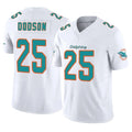 Blackjersey M.Dolphins #25 Tyrel Dodson Player White Limited Vapor F.U.S.E. Home Game Stitched Jerseys