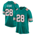 Blackjersey M.Dolphins #28 De'Von Achane Player Aqua Alternate Home Game Stitched Jerseys