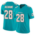 Blackjersey M.Dolphins #28 De'Von Achane Player Aqua Limited Vapor F.U.S.E. Home Game Stitched Jerseys