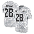 Blackjersey M.Dolphins #28 De'Von Achane Player Arctic Camo Salute To Service Limited Game Stitched Jerseys