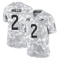 Blackjersey M.Dolphins #2 Malik Willis Player Arctic Camo Salute To Service Limited Game Stitched Jerseys