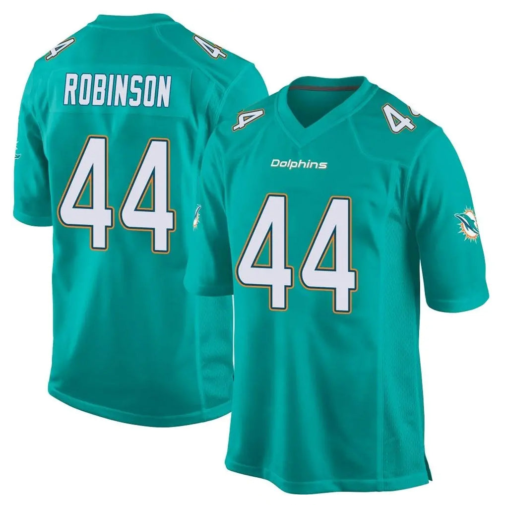 Blackjersey M.Dolphins #44 Chop Robinson Player Aqua Team Color Home Game Stitched Jerseys
