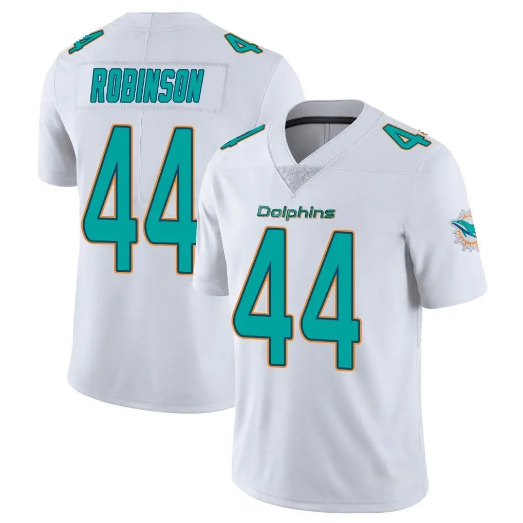 Blackjersey M.Dolphins #44 Chop Robinson Player White Limited Vapor Untouchable Home Game Stitched Jerseys