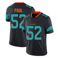 Blackjersey M.Dolphins #52 Patrick Paul Player Black Limited Pitch Rivalries Collection Home Game Stitched Jerseys