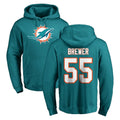 Blackjersey M.Dolphins #55 Aaron Brewer Player Aqua Team Color Home Game Stitched Jerseys