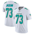Blackjersey M.Dolphins #73 Austin Jackson Player White Limited Vapor Untouchable Home Game Stitched Jerseys