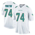 Blackjersey M.Dolphins #74 Kadyn Proctor Player White Home Game Stitched Jerseys