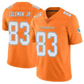 Blackjersey M.Dolphins #83 Kevin Coleman Jr. Player Orange Limited Home Game Stitched Jerseys