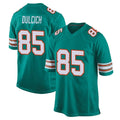 Blackjersey M.Dolphins #85 Greg Dulcich Player Aqua Alternate Home Game Stitched Jerseys