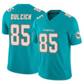 Blackjersey M.Dolphins #85 Greg Dulcich Player Aqua Limited Vapor F.U.S.E. Home Game Stitched Jerseys