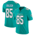 Blackjersey M.Dolphins #85 Greg Dulcich Player Aqua Limited Vapor Untouchable Home Game Stitched Jerseys