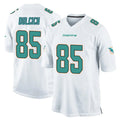Blackjersey M.Dolphins #85 Greg Dulcich Player White Home Game Stitched Jerseys