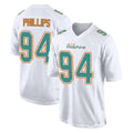 Blackjersey M.Dolphins #94 Jordan Phillips Player White Fashion Home Game Stitched Jerseys