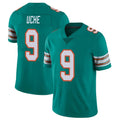 Blackjersey M.Dolphins #9 Joshua Uche Player Aqua Limited Alternate Vapor Untouchable Home Game Stitched Jerseys