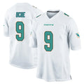 Blackjersey M.Dolphins #9 Joshua Uche Player White Home Game Stitched Jerseys