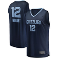 Blackjersey M.Grizzlies #12 Ja Morant Navy Big & Tall Fast Break Player Stitched Jerseys- Icon Edition