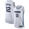 Blackjersey M.Grizzlies #12 Ja Morant White 202526 Authentic Stitched Jerseys- City Edition