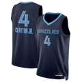 Blackjersey M.Grizzlies #4 Walter Clayton Jr. Navy Swingman Stitched Jerseys- Icon Edition