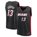 Blackjersey M.Heat #13 Bam Adebayo  Black Fast Break Replica Jerseys - Icon Edition