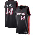 Blackjersey M.Heat #14 Tyler Herro Black Swingman Jerseys - Icon Edition