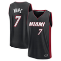 Blackjersey M.Heat #7 Kel'el Ware  Black Fast Break Replica Player Jerseys - Icon Edition