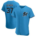 Blackjersey M.Marlins #37 Anthony Bender Player Blue Home Limited Elite Stitched Jerseys