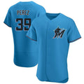Blackjersey M.Marlins #39 Eury Perez Player Blue Home Limited Elite Stitched Jerseys