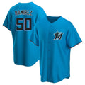 Blackjersey M.Marlins #50 Agustin Ramirez Player Blue Home Game Stitched Jerseys