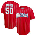 Blackjersey M.Marlins #50 Agustin Ramirez Player Red City Connect Home Game Stitched Jerseys