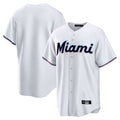 Blackjersey M.Marlins Blank Player White  Home Game Stitched Jerseys