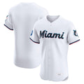 Blackjersey M.Marlins Blank Player White Home Limited Elite Stitched Jerseys
