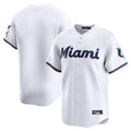 Blackjersey M.Marlins Blank Player White Home Limited Stitched Jerseys
