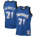 Blackjersey M.Timberwolves #21 Kevin Garnett Mitchell & Ness Blue 200304 Hardwood Classics Swingman Stitched Jerseys