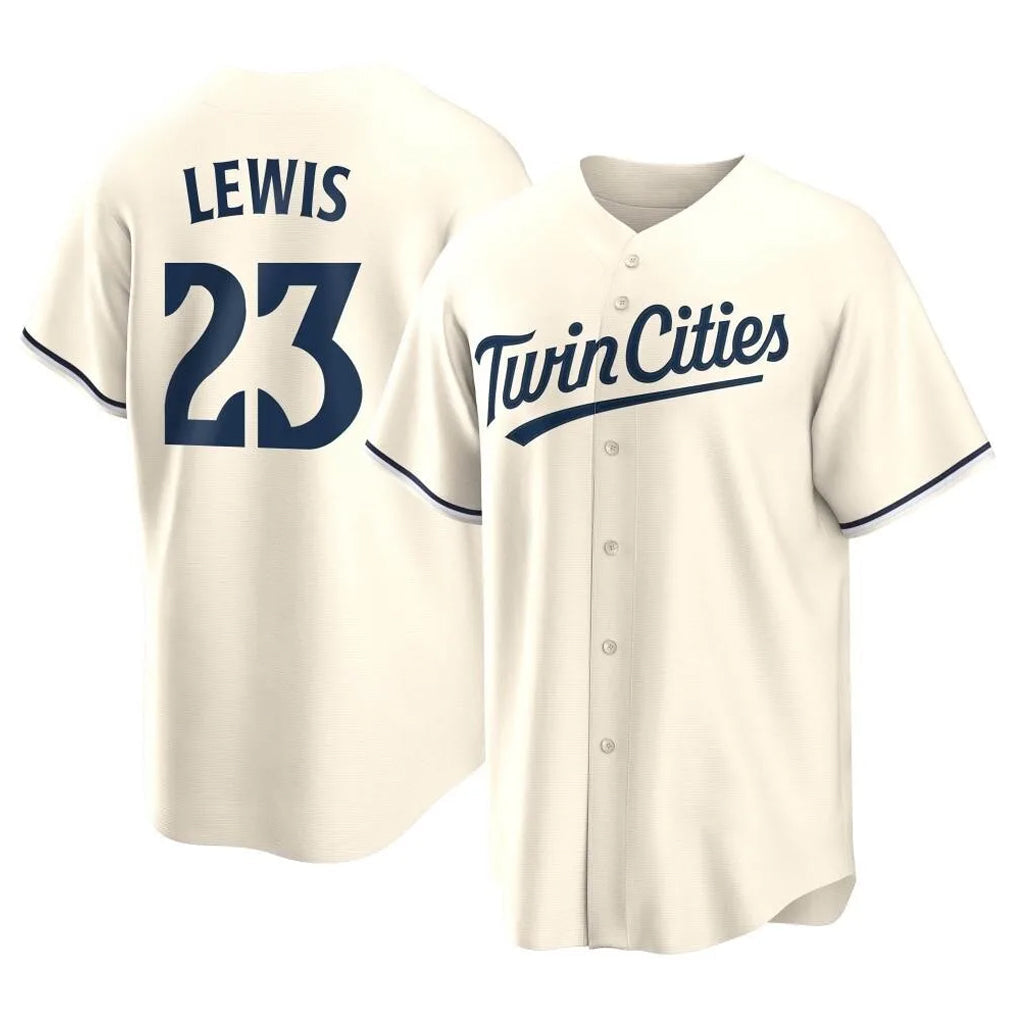 Blackjersey M.Twins #23 Royce Lewis Player Cream Game Limited Home Stitched Jerseys