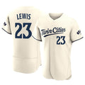 Blackjersey M.Twins #23 Royce Lewis Player Cream Home Limited Elite Stitched Jerseys