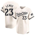 Blackjersey M.Twins #23 Royce Lewis Player Cream Home Limited Stitched Jerseys
