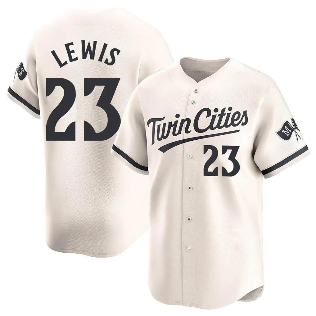 Blackjersey M.Twins #23 Royce Lewis Player Cream Home Limited Stitched Jerseys