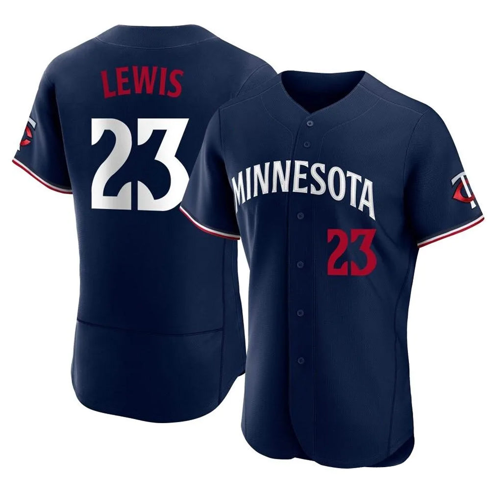 Blackjersey M.Twins #23 Royce Lewis Player Navy Replica Home Limited Elite Stitched Jerseys