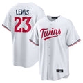 Blackjersey M.Twins #23 Royce Lewis Player White Home Game Stitched Jerseys